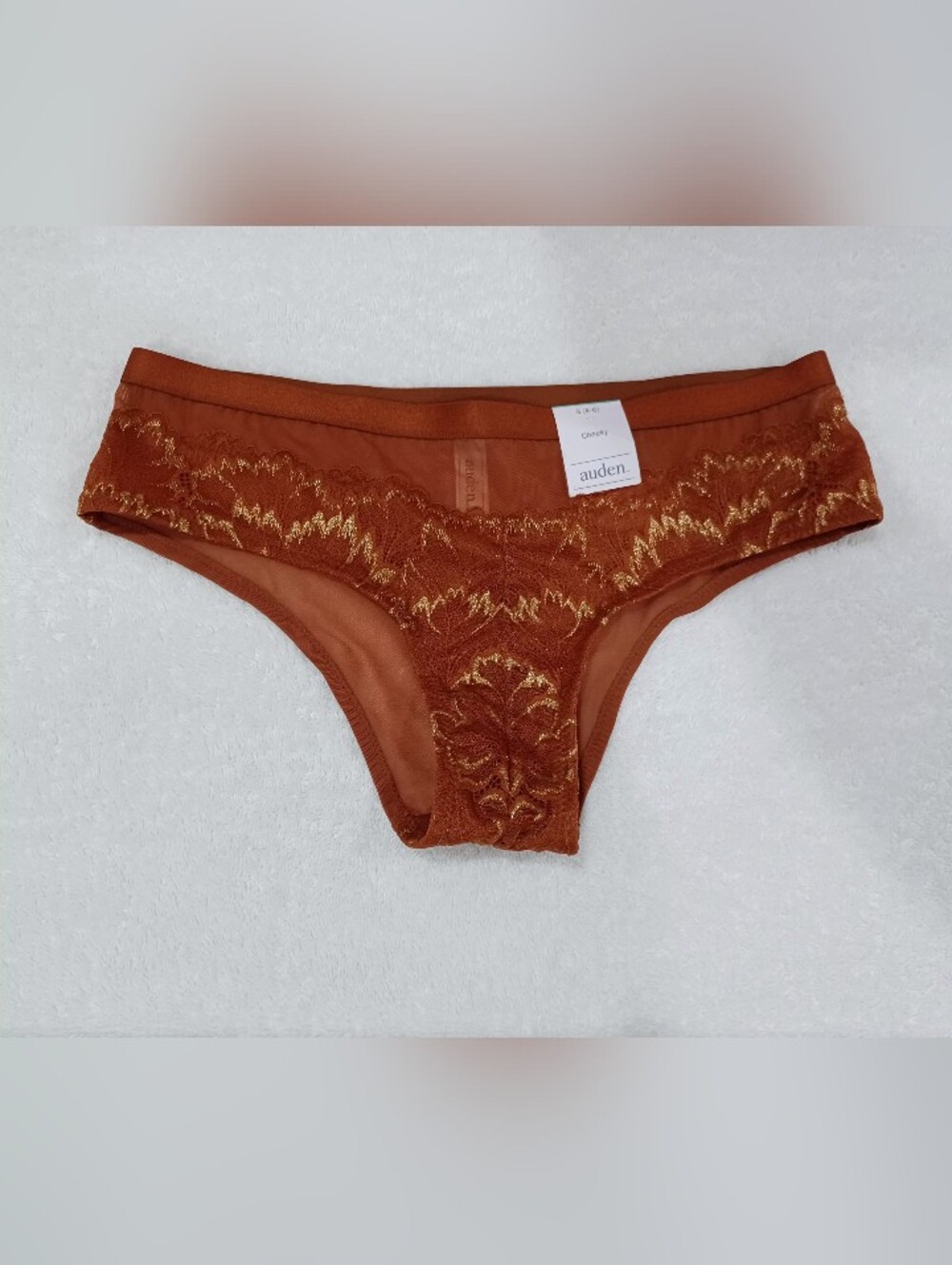 Auden Lace Cheeky Panties with Lurex, Size S - Picture 1 of 8